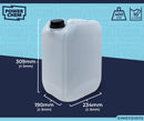 10L Plastic JERRY CAN for Water & Chemicals Storage Container – UN Certified Food Grade Stackable with Tamper-Evident Cap, Ideal for Outdoor Camping Emergency and Industrial Use
