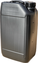 25L ANTI GLUG Stackable Container Jerrycan + Lid - UN Approved - Food Grade - Black