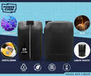 20L Jerrycan Stackable Container + Lid + Visi Strip - UN Approved - Food Grade - BLACK