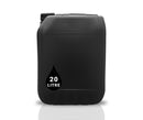 20L Jerrycan Stackable Container + Lid + Visi Strip - UN Approved - Food Grade - BLACK
