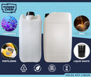 25L ANTI GLUG Stackable Container Jerrycan + Lid - UN Approved - Food Grade - Natural