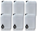 6 x 25L Plastic JERRY CAN for Water & Chemicals Storage Container – UN Certified Food Grade Stackable with Tamper-Evident Cap, Ideal for Outdoor Camping Emergency and Industrial Use