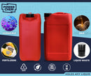 25L ANTI GLUG Stackable Container Jerrycan + Lid - UN Approved - Food Grade - Red