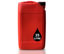 25L ANTI GLUG Stackable Container Jerrycan + Lid - UN Approved - Food Grade - Red