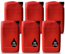 25L ANTI GLUG Stackable Container Jerrycan + Lid - UN Approved - Food Grade - Red