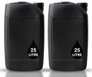 25L ANTI GLUG Stackable Container Jerrycan + Lid - UN Approved - Food Grade - Black