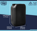 25L Jerrycan Stackable Container + Lid - UN Approved - Food Grade -  Black
