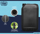 25L Jerrycan Stackable Container + Lid - UN Approved - Food Grade -  Black