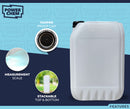 2 x 25L Plastic JERRY CAN for Water & Chemicals Storage Container – UN Certified Food Grade Stackable with Tamper-Evident Cap, Ideal for Outdoor Camping Emergency and Industrial Use