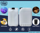 25L Plastic JERRY CAN for Water & Chemicals Storage Container – UN Certified Food Grade Stackable with Tamper-Evident Cap, Ideal for Outdoor Camping Emergency and Industrial Use