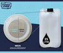 2 x 25L Plastic JERRY CAN for Water & Chemicals Storage Container – UN Certified Food Grade Stackable with Tamper-Evident Cap, Ideal for Outdoor Camping Emergency and Industrial Use