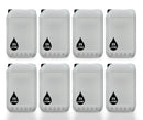 8 x 25L Jerrycan Stackable Container + Lid - UN Approved - Food Grade - White