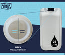 8 x 25L Jerrycan Stackable Container + Lid - UN Approved - Food Grade - White