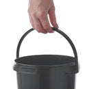 3L Plastic Bucket + Lid + Handle BLACK