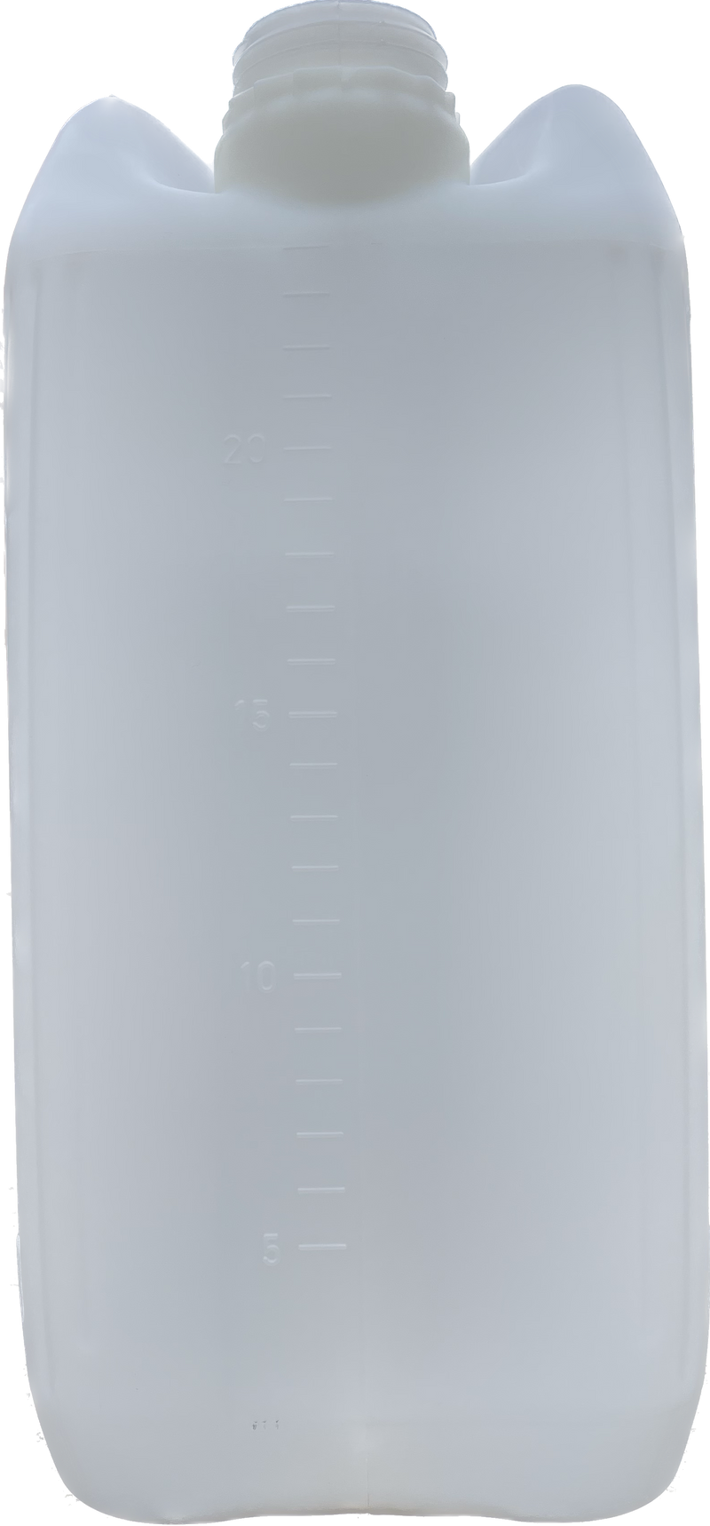 25L ANTI GLUG Stackable Container Jerrycan + Lid - UN Approved - Food Grade - Natural