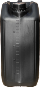 25L ANTI GLUG Stackable Container Jerrycan + Lid - UN Approved - Food Grade - Black