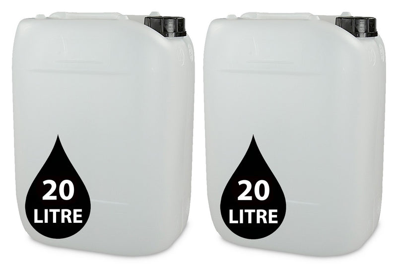 20L Jerrycan Stackable Container + Lid - UN Approved - Food Grade - Natural