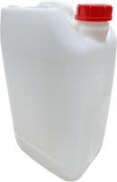 25L ANTI GLUG Stackable Container Jerrycan + Lid - UN Approved - Food Grade - Natural