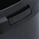 25L Plastic Bucket + Lid + Handle BLACK