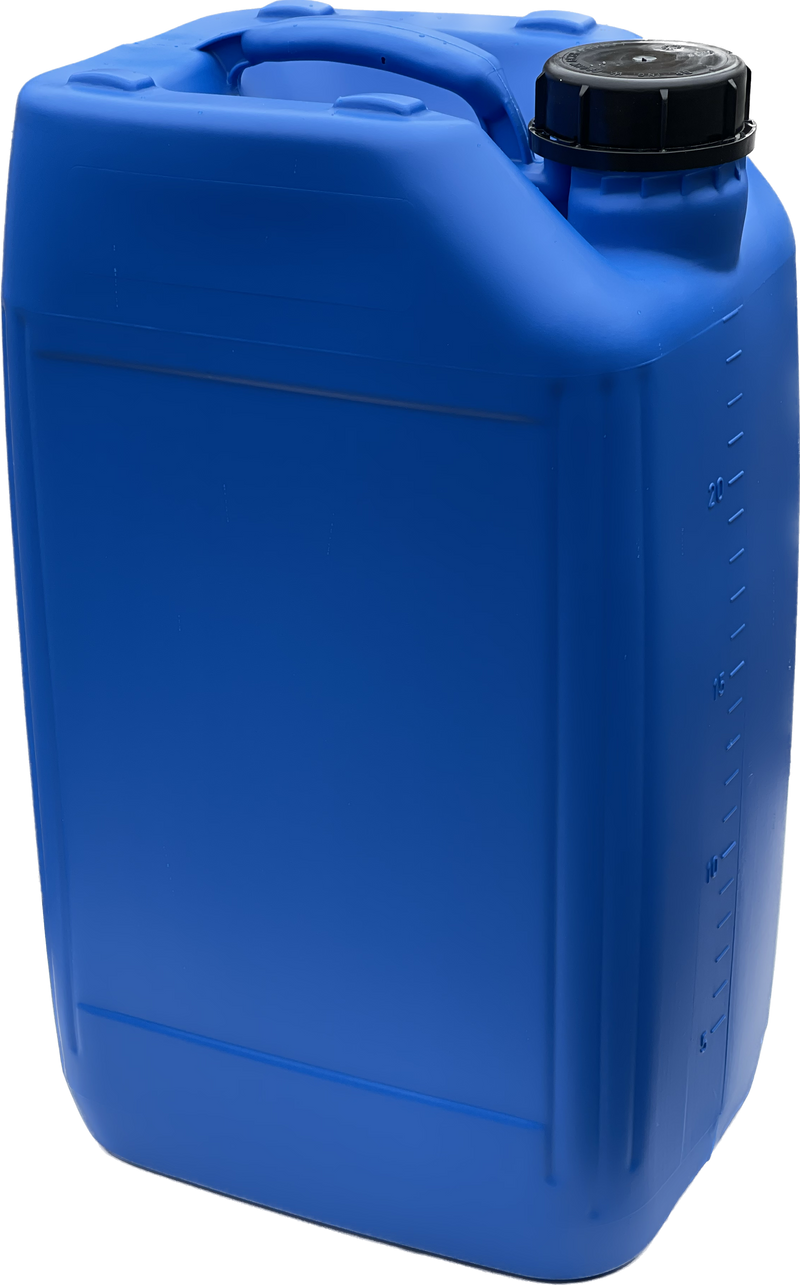 25L ANTI GLUG Stackable Container Jerrycan + Lid - UN Approved - Food Grade - Blue