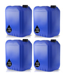 10L Jerrycan Stackable Container + Lid - UN Approved - Food Grade - Blue