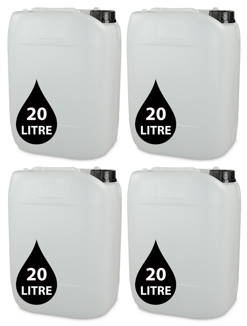 20L Jerrycan Stackable Container + Lid - UN Approved - Food Grade - Natural