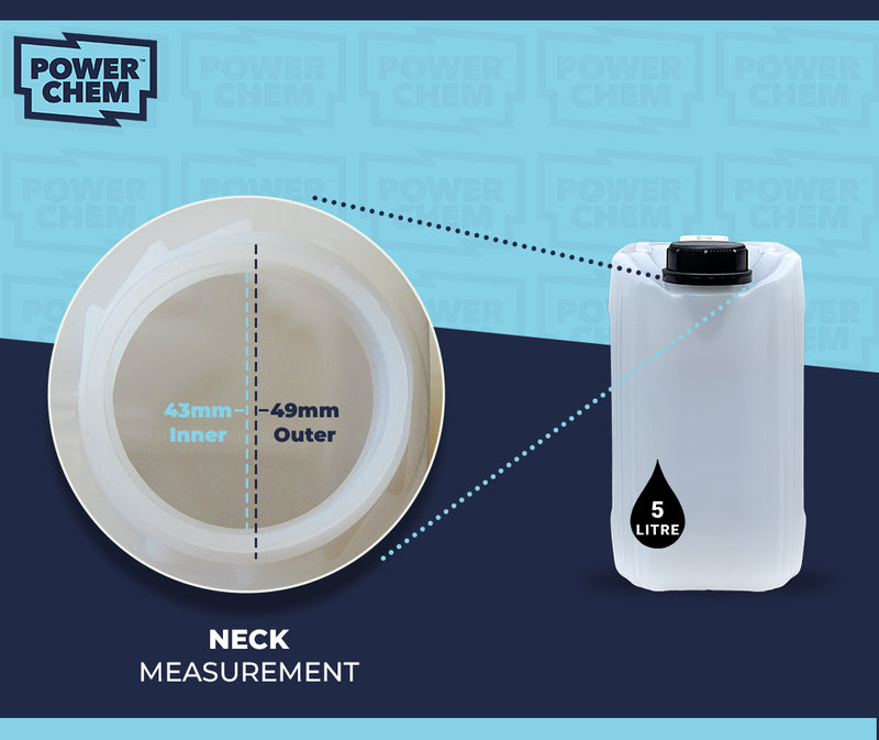 10 x 5L Jerrycan Stackable Container + Lid - UN Approved - Food Grade - WHITE