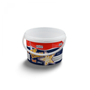 3L Plastic Round Bucket + Lid + Plastic Handle - Multi Purpose - Food Grade - PP5 - WHITE