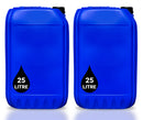 2 x 25L LITRE PLASTIC WATER CONTAINER CARRIER FOOD DRUM JERRYCAN JERRICAN BLUE