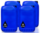 4 x 25L LITRE PLASTIC WATER CONTAINER CARRIER FOOD DRUM JERRYCAN JERRICAN BLUE