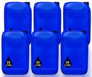 6 x 25L LITRE PLASTIC WATER CONTAINER CARRIER FOOD DRUM JERRYCAN JERRICAN BLUE