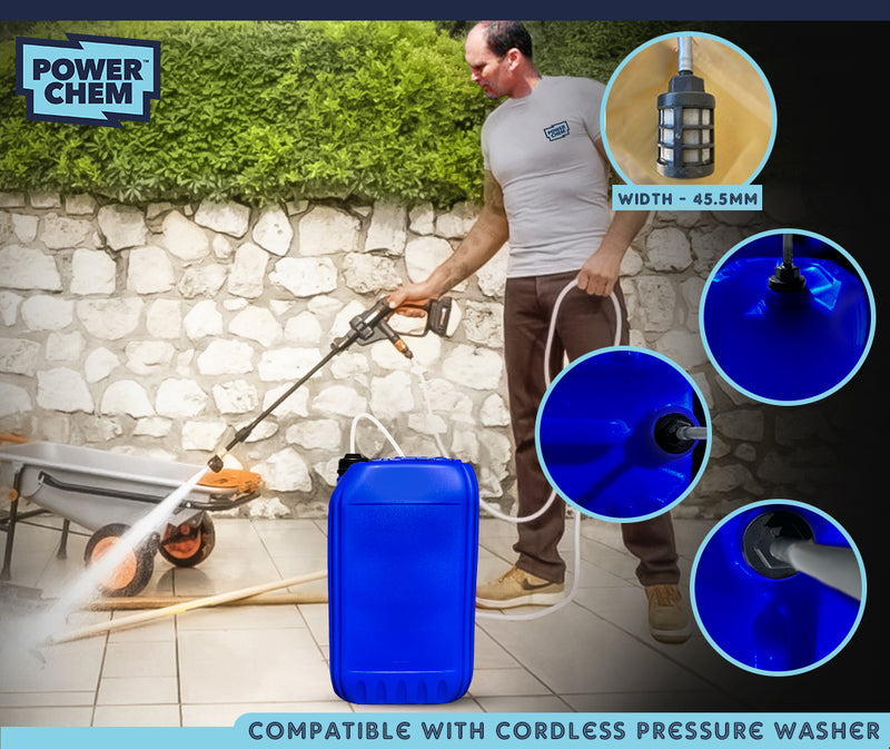 25L Jerrycan Stackable Container + Lid - UN Approved - Food Grade - Blue