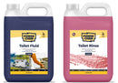 FLOOSH! Chemical Toilet Fluid + Toilet Bowl Rinse - for Cassette Toilets - TWIN PACK