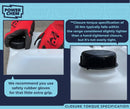 25L ANTI GLUG Stackable Container Jerrycan + Lid - UN Approved - Food Grade - Black