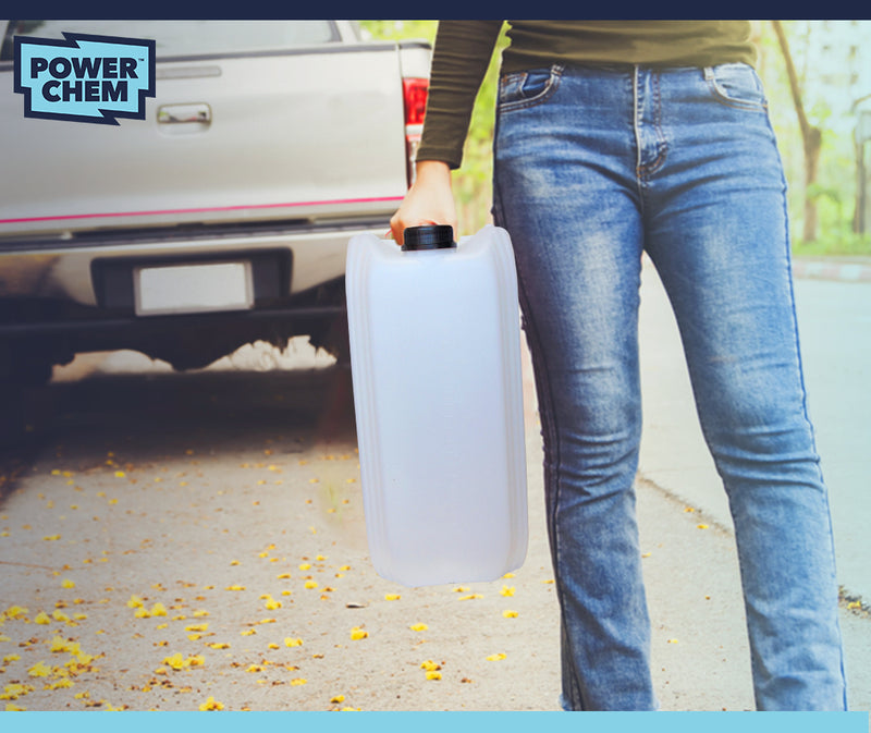 25L Jerrycan Stackable Container + Lid - UN Approved - Food Grade - Natural